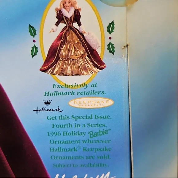 RARE Mattel 15646 Barbie Happy Holidays 1996 Collectors Special Edition NEWinBOX - Picture 9 of 11
